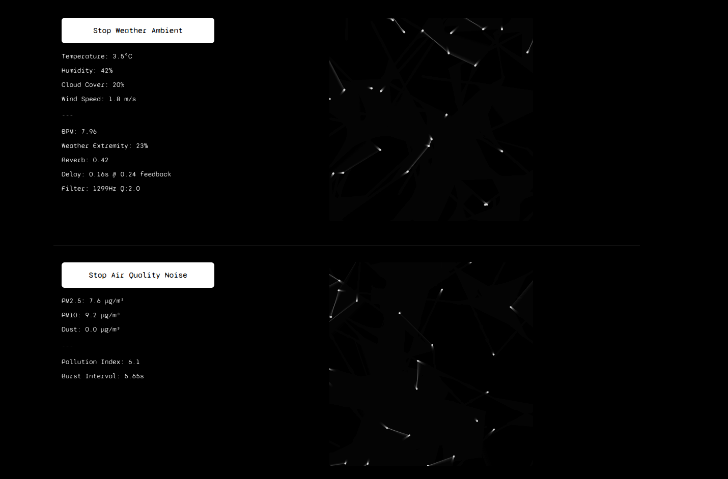 Hear On Out - Weather data + generative ambient